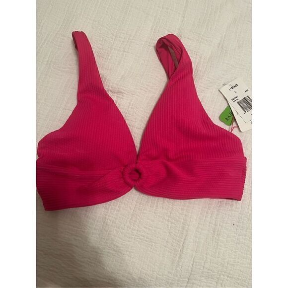 NWT L*Space Into The Tropics Fisher Swim Top Pink - Picture 3 of 7